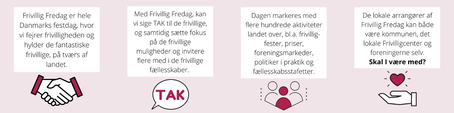 Hvad er Frivillig Fredag? Infografik med tak fra https://www.frivilligfredag.dk/om-frivillig-fredag/