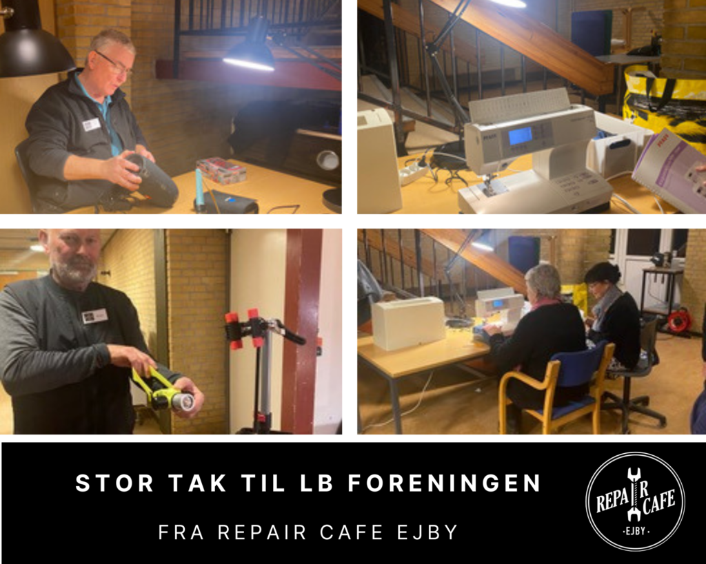 Repair Cafe Ejby takker for LB Foreningen for støtten