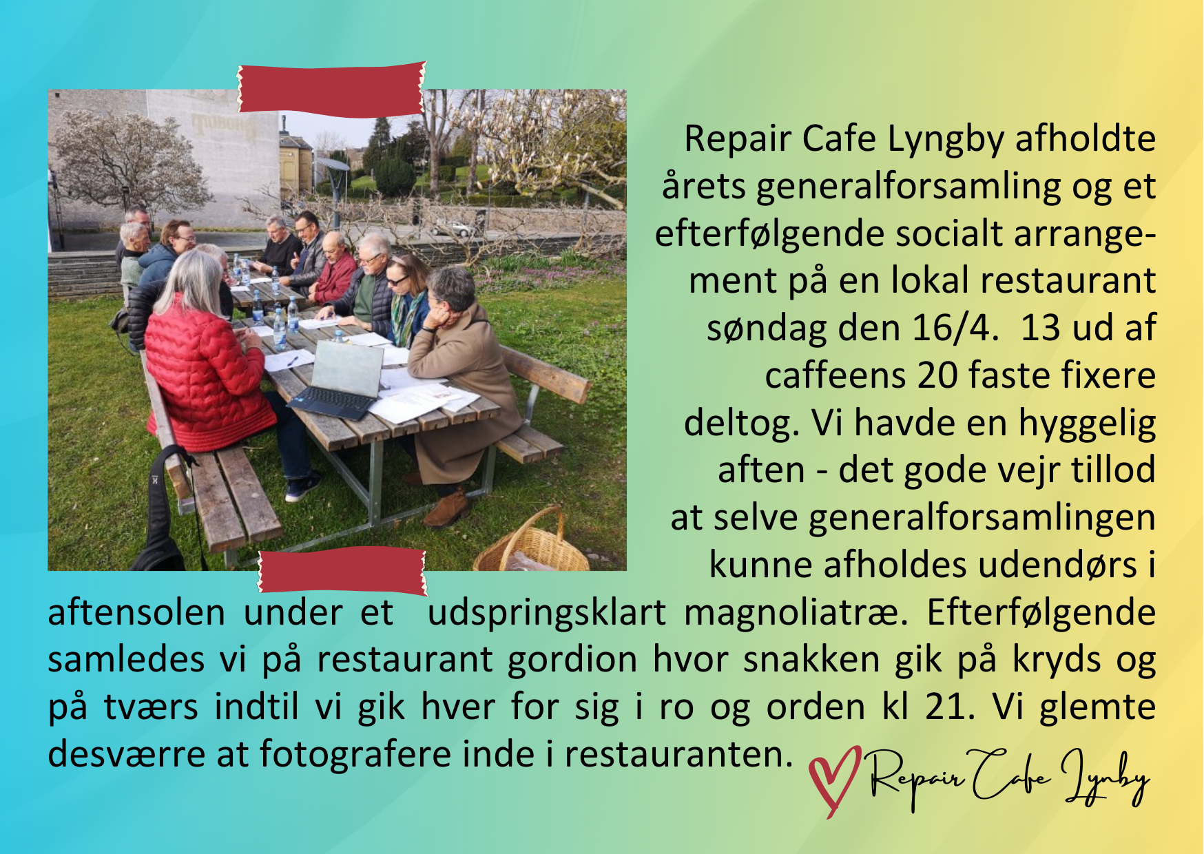 Postkort fra Repair Cafe Lyngby
